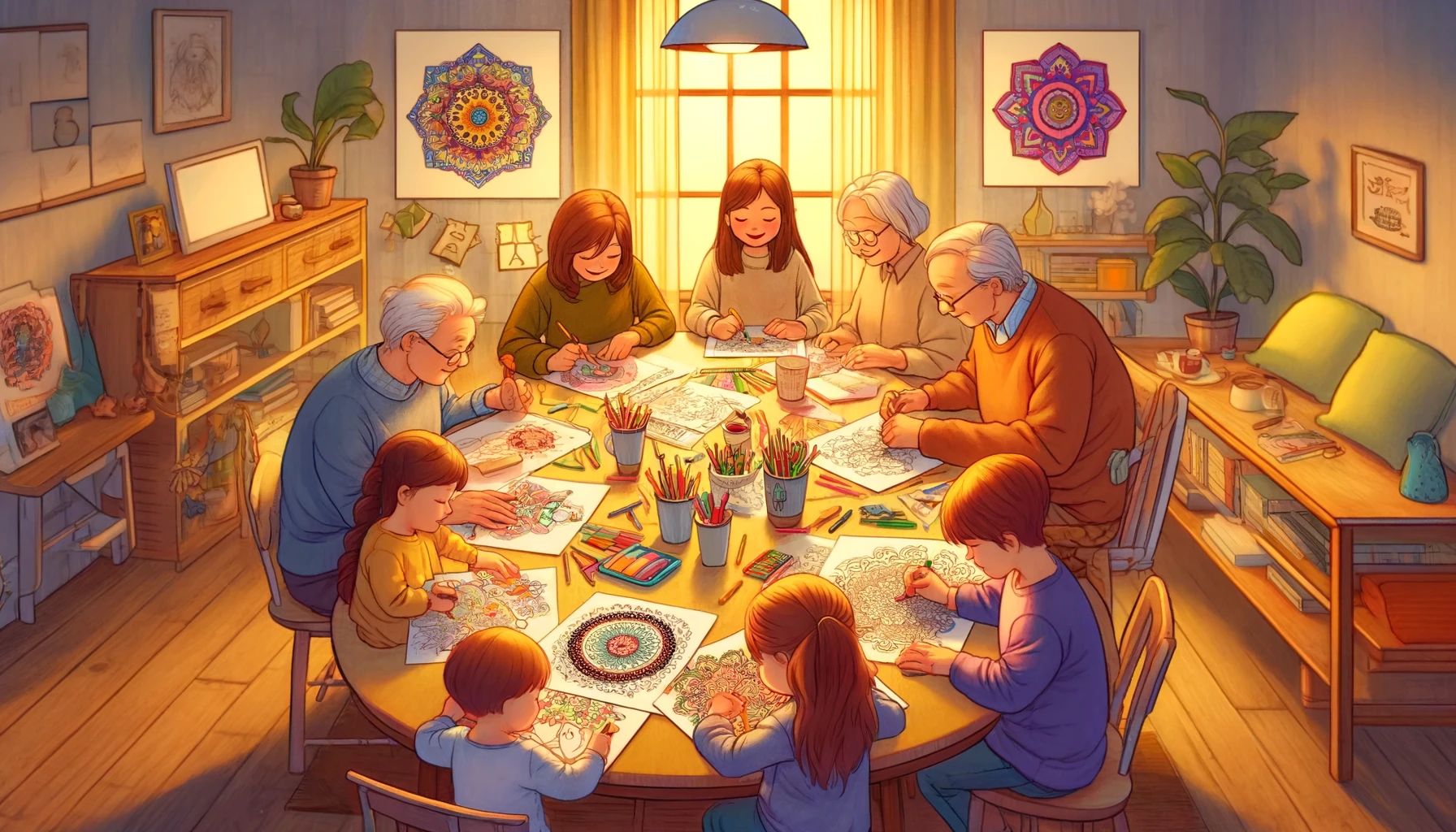 The Family That Colors Together: Social Coloring Activities for Everyone